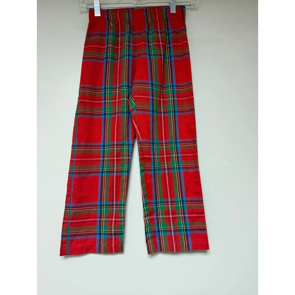 Old Navy Kids Red Plaid Pajama Pants Flame Resistant Size S 6-7‎ Holiday